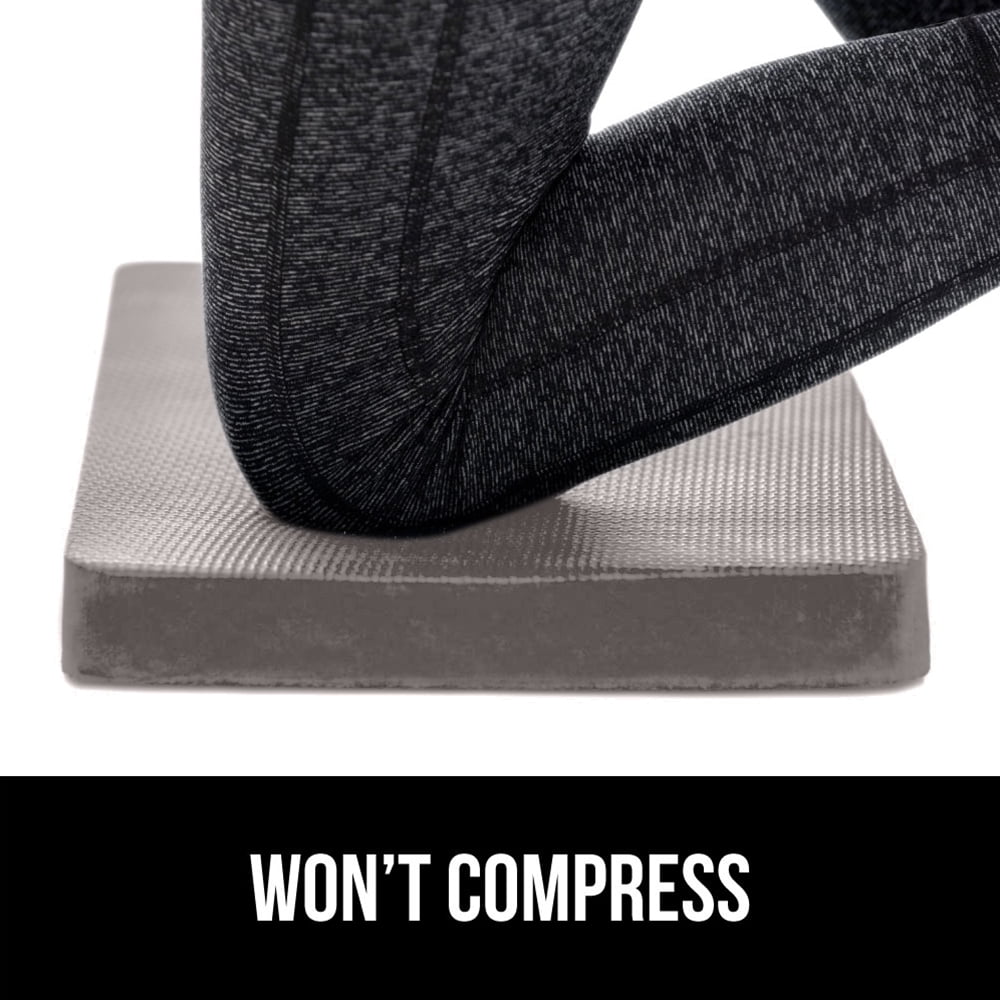 GORILLA GRIP Kneeling Pad, Cushioning Support for Knees, Extra Thick, Water Resistant, 17.5x11 Gray