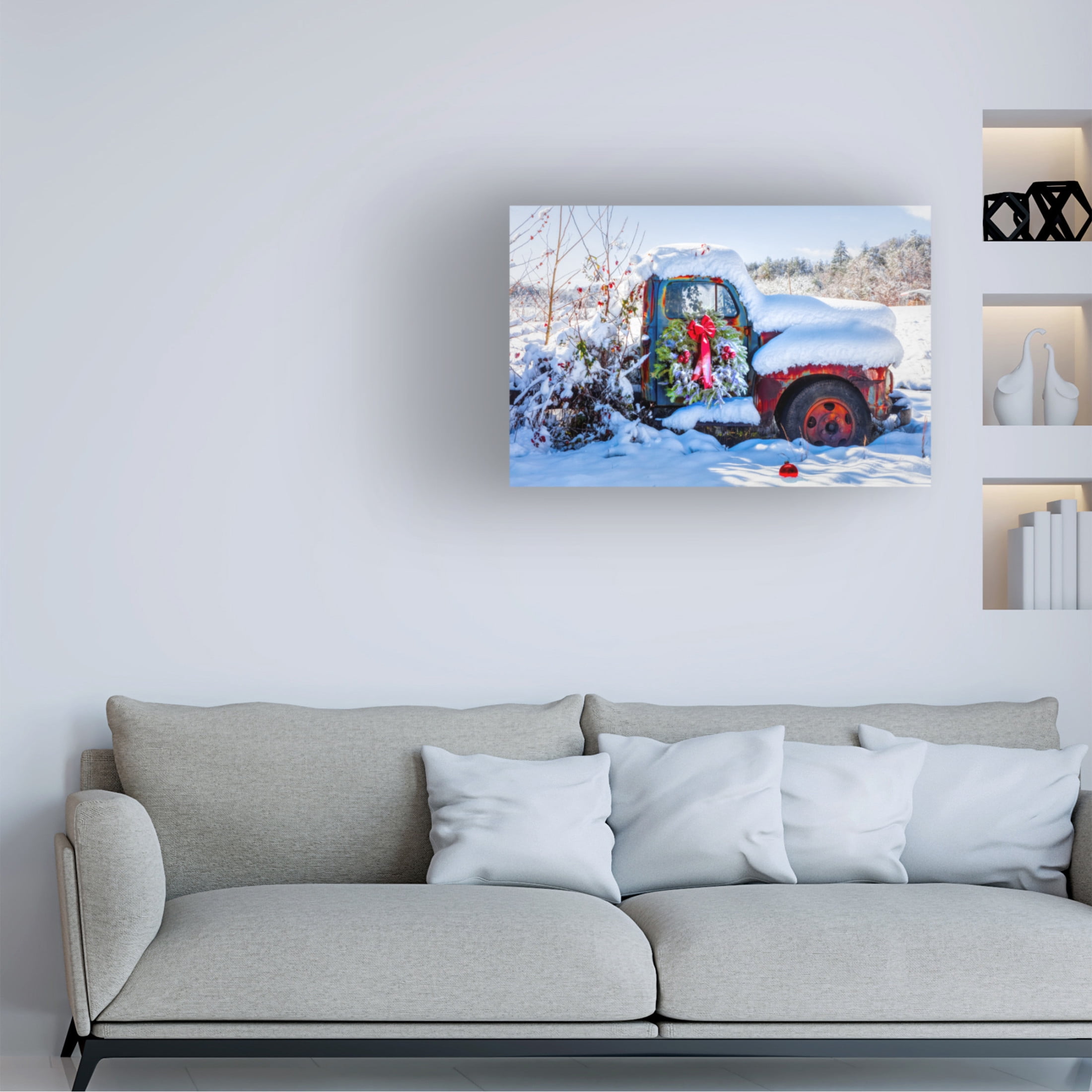 Canvas Wall Art - Celebrate Life Gallery 'Covered in Snow' Wall Art for Living Room, Bedroom, or Office Décor by Trademark Fine Art - 24 x 16 Inches