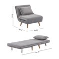 thumbnail image 2 of Sofá Cama Individual Convertible EKE Life Home Moderno con Cojín Incluido para Sala Recámara Estudio, 2 of 7