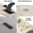 thumbnail image 7 of Seachoice 86949 Inflatable Stand-Up Paddle Board Kit - Woodgrain, 10'6", 7 of 7