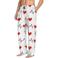 thumbnail image 2 of Xecao Heartbeat Symbol Men's Straight Lounge Pajama Pants: The Ultimate in Comfortable Sleepwear, 2 of 9