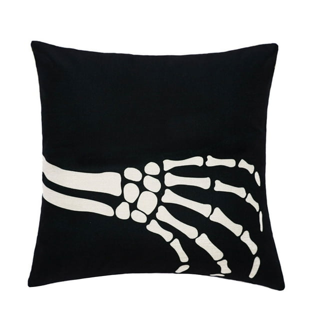 Wangscanis Housse de Coussin, Motifs de Dessin Animé d'Halloween Taie d'Oreiller Carrée