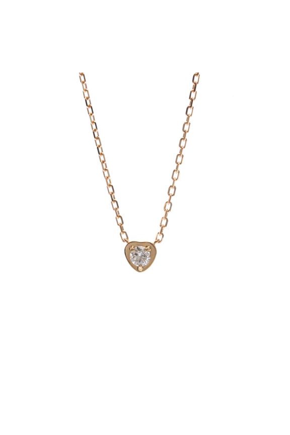 Pre-Owned Cartier D'Amour Heart Necklace Pink Gold (18K) Diamond Women,Men Fashion... (Good)