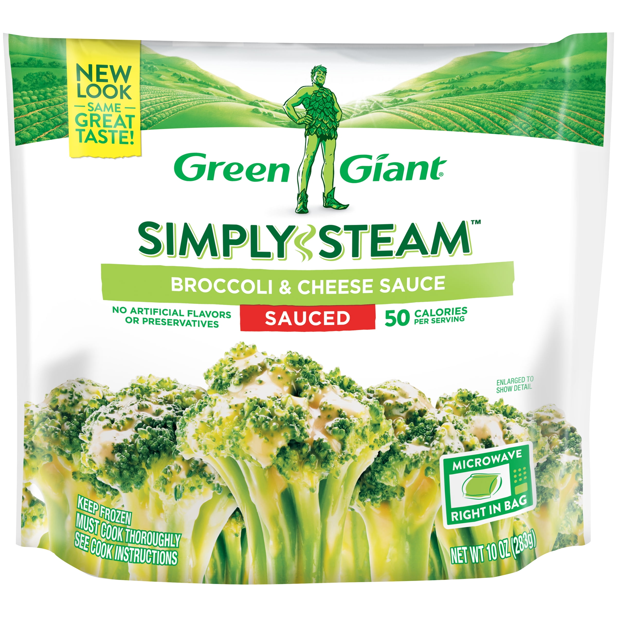 Green Giant Simply Steam™ Broccoli & Cheese Sauce, Frozen, 10 oz