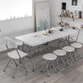 thumbnail image 3 of Mesa De Plástico Plegable Tipo Portafolio Blanca 180x74 Adir blanco, 3 of 3