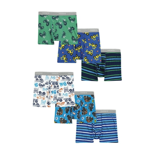 Hanes Hanes Toddler Boys' Boxer Briefs, 6Pack (2T4T)