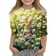 thumbnail image 2 of Blusas y camisas de manga larga con cuello redondo y estampado de Pascua, camiseta interior de cuello redondo y manga tres cuartos para niños de talla mediana y grande., 2 of 9