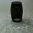 thumbnail image 6 of Iron Outdoor Patio Side Table with Solar Powered Light, Black, 6 of 6