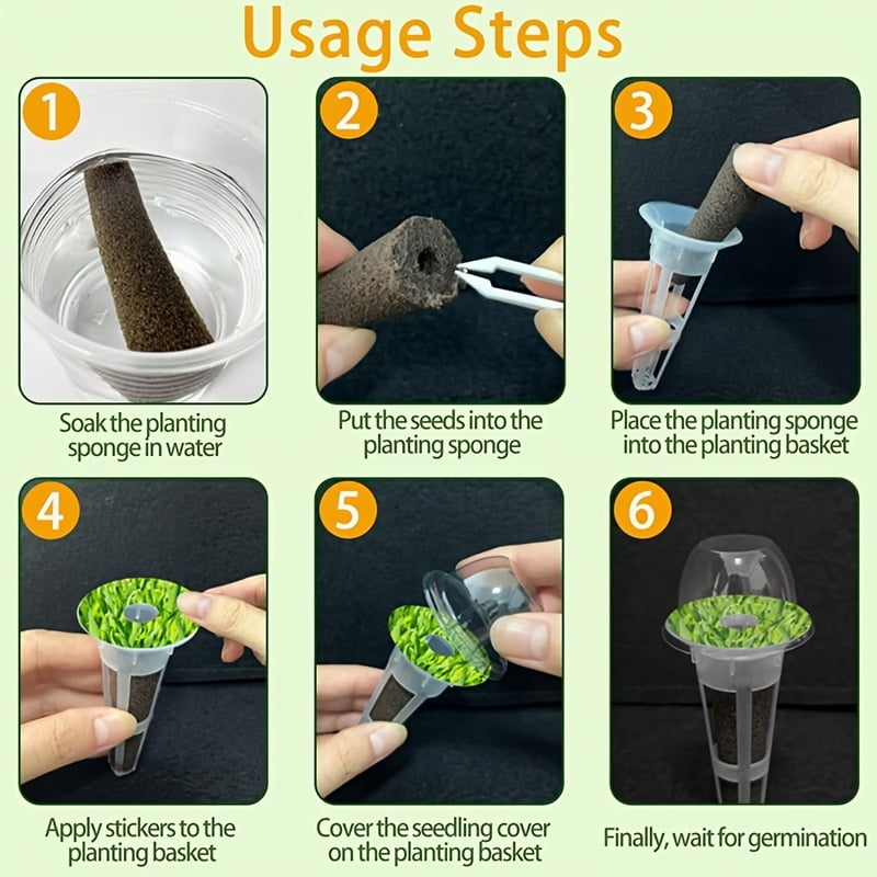 67pcs Seed Pod Kit for Aerogarden, Hydroponics Accessories for System Compatible with Hydroponics Supplies from All Brands, 12 G