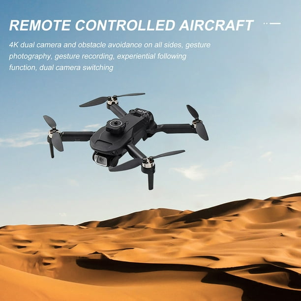 Cuadricóptero Drone plegable Quadcopter UAV 4K Cámara dual RC Drone Motor sin escobillas para adultos