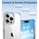 thumbnail image 5 of Funda Vakoo para iPhone 15 Pro Max | Transparente Antiamarillamiento, Respaldo Rígido, Protección de Caídas de Grado Militar, Compatible con Carga Inalámbrica, 5 of 7