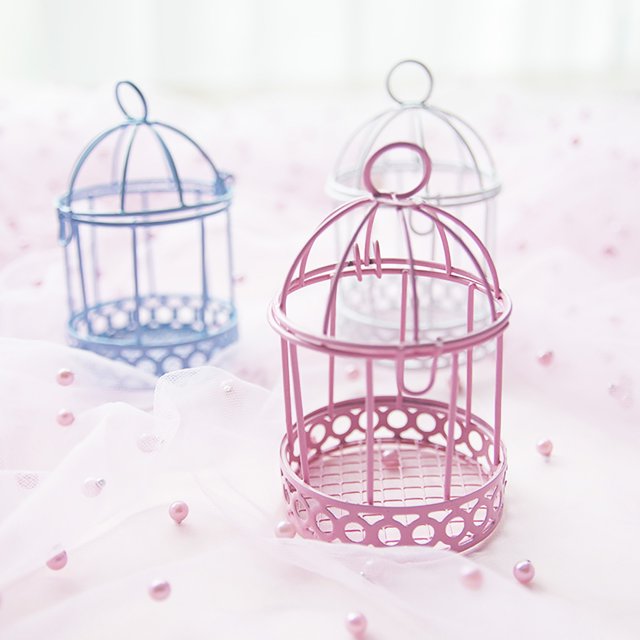 Gwong Decoración hogareña Caja decorativa de jaula de pájaros Durable resistente al jardín de hierro de hierro decoración de la decoración de la caja para la fiesta Gwong 21062551