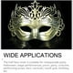 thumbnail image 4 of Guardurnaity Half Face Wraps Masque Prom Masquerade Accesorios Vestido de maquillaje Decoraciones para fiestas Regalos para Halloween Performance Ropa, zapatos y accesorios Miscelánea oro antiguo, 4 of 6