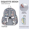 thumbnail image 5 of Paisley Pattern Backpack for School,Cute School Bag,Schoolbag with Adjustable Shoulder Straps & Padded Back,13.4"x11"x4.7", 5 of 6