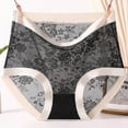 thumbnail image 2 of Diufon Womens Lace Underpants Color Block Full Cover Panties Elastic High Waist Briefs, 2 of 5