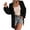 Black, variant on Women's Open Front Cardigan Long Sleeve Knit Sweater Coat Plus Size Solid Sweater Outwear for 2025 Fall Duster