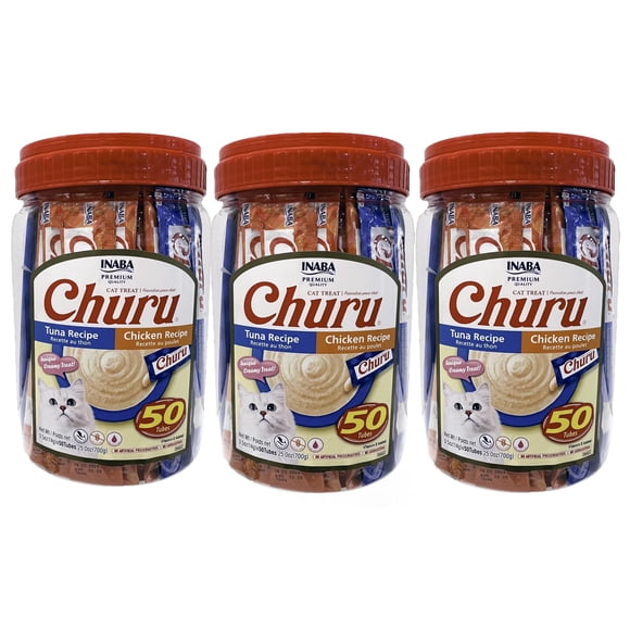 Alimento para gatos INABA Churu Golosinas lamiables de atún y pollo