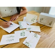 Gooji 4x6 Golden Greenery Thank You Cards (Bulk 36-Pack) Matching Envelopes