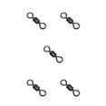 thumbnail image 2 of Advancent 100 piezas giratorias de pesca Flexible de acero inoxidable protección giratoria barril conector de protección aparejo accesorio 4 # Type2 NO2, 2 of 6