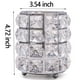 thumbnail image 3 of Organizador de brochas de maquillaje de cristal, solución artesanal para guardar brochas y pinceles (plata/oro), 3 of 6