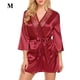 thumbnail image 1 of Sexy camisón mujeres niñas encaje albornoz camisón ropa de dormir vestido, rojo, m Inevent AP001162-07B, 1 of 5