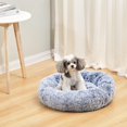 thumbnail image 2 of Calming Donut Dog Bed es Round Fluffy for Large Dogs -Anxiety Plush Machine Washable ( Large), 2 of 8