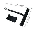Silicone Shower Squeegee Black Window Squeegee Cleaner Glass Wiper Scraper With Hook For Window