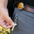 thumbnail image 3 of Aquaman Logo Heavy Duty Metal Retractable Reel ID Badge Key Card Tag Holder with Belt Clip, 3 of 5