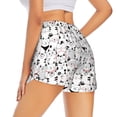thumbnail image 3 of Bixox Women's Cute Cat pattern 2 in 1 Running Shorts - Lightweight Athletic Workout Gym Yoga Shorts Liner with Pockets - Large, 3 of 7