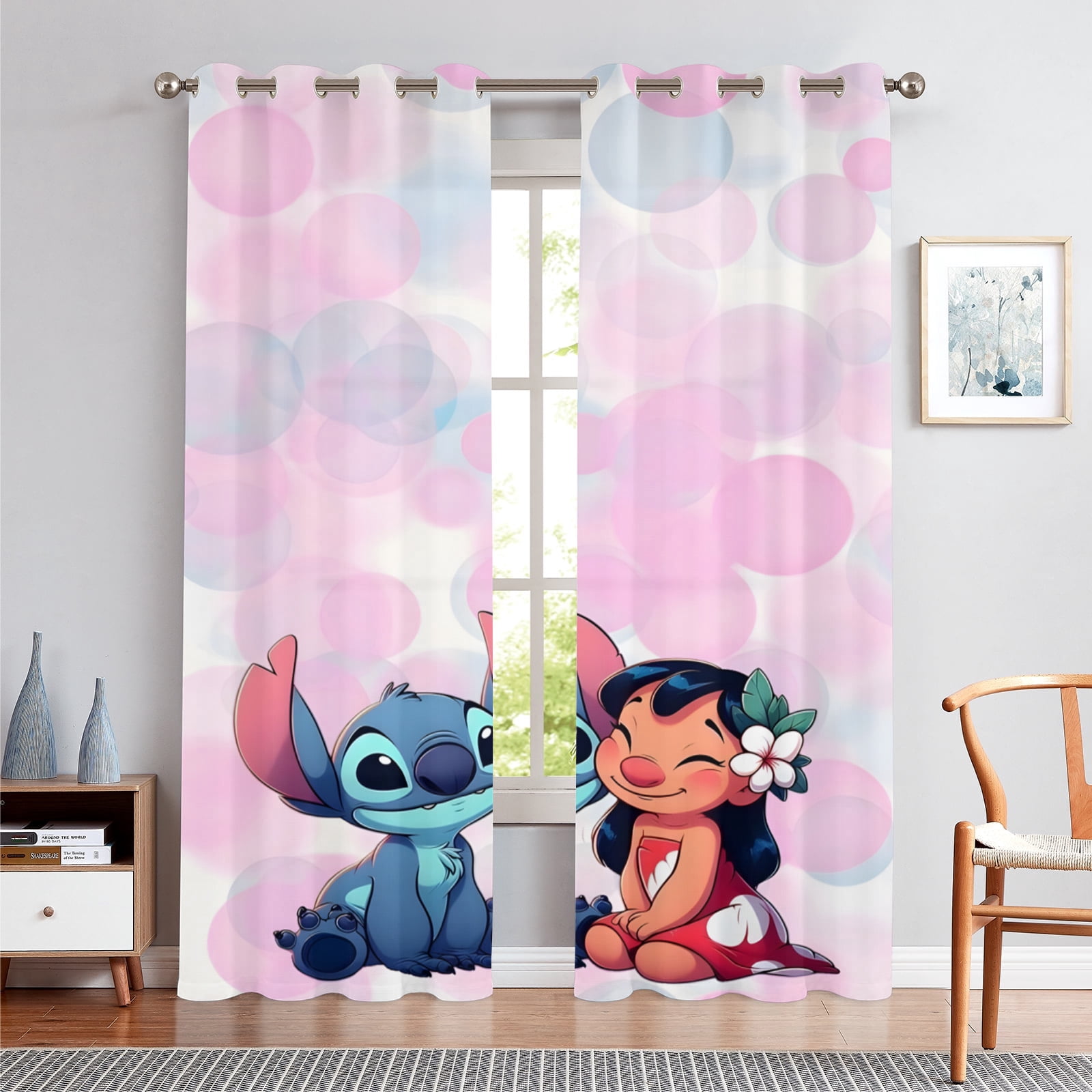 Curtains Cartoon Character Curtains for Boys Girls Bedroom 52Wx84H Inches,2 Panels Window Treatment Set for Living Room Decor