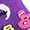 Purple, variant on Bovemsi Crew Socks for women Sports Muscle Socks Leg Guards Halloween Pressure Socks Multicolor Running Socks Womens