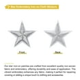 thumbnail image 3 of Uxcell 33Pcs Star Patches Iron on Patches Sew Embroidered Silver 1.1 inch, 3 of 6