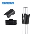 thumbnail image 3 of Uxcell 20 Pares de Clips de Bloqueo para Estanterías de Alambre, Clips de Plástico para Estanterías de Poste de 3/4", 3 of 6
