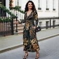 thumbnail image 4 of Tutolipy Camouflage Hunting Printed Womens Dresses Flowy Casual Midi Dress Empire Waist Dress Elegant A Line Dresses with Pockets, XL, 4 of 7