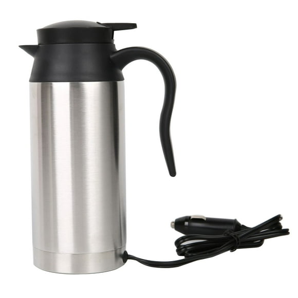 Amdohai Explosive car kettle 12V&24V stainless steel car electric kettle heating insulation car mug travel pot 750ml 12V