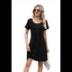 thumbnail image 2 of Vestido de Verano Plisado para Mujer, Informal, de Corta, con Bolsillos, para Vacaciones, Playa, Negro, Talla XXL, 2 of 9