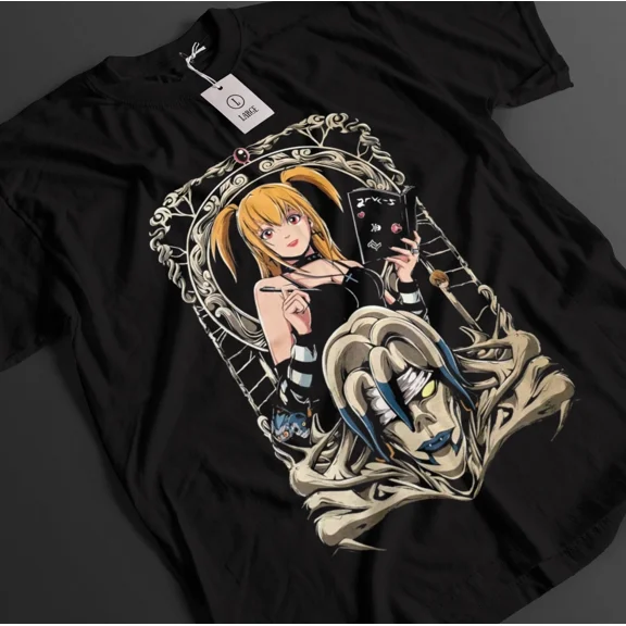 RARE Death Note Tshirt Misa Shirt Rem Top Kira T-Shirt L Ryuk Manga Horror Anime Tee