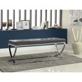 thumbnail image 2 of Stonecroft Furniture 18.5" Faux Leather Tufted Accent Bench in Black, 2 of 2