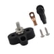 thumbnail image 3 of Bloque de terminales de distribución de batería M6, 1/4 pulgadas, acero inoxidable, voltaje duradero, 48V, Universal para coche, camión, coche, remolque, autobús Negro 1x shamjiam bloque de terminales, 3 of 6