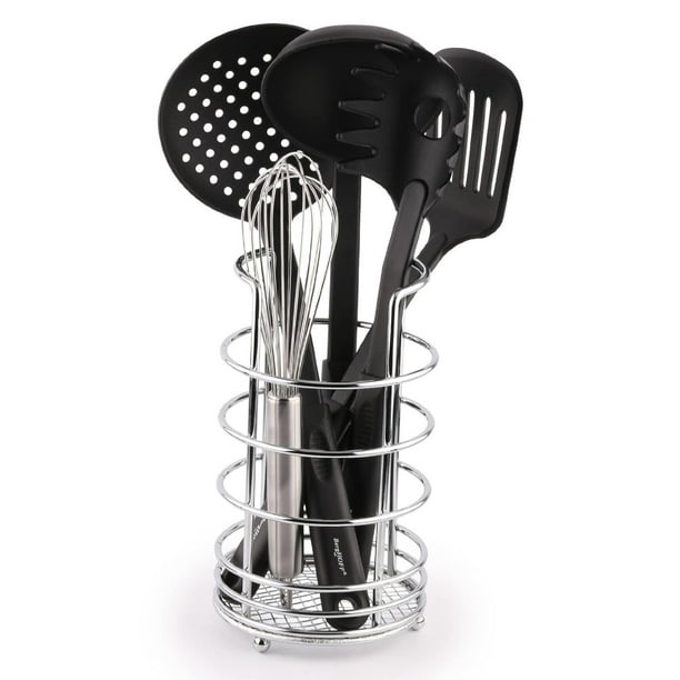 Estilo Utensil Holder & Organizer Chrome Finish