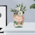 thumbnail image 4 of Maceta con cabeza de niña, florero decorativo, adorno, maceta bonita para cara, maceta para oficina, escritorio, dormitorio, decoración del hogar Estilo C BLESIY Maceta, 4 of 8