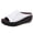 2White, variant on Backless Platform Sandals for Women Slip on Peep Toe Summer Beach Slides Casual Slippers