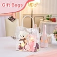 thumbnail image 2 of 50 Bolsas de Regalo Transparentes con Asas, Bolsas de Regalo de Plástico, Bolsas de Mano Transparentes Reutilizables, Bolsas de Dulces para Bodas, 2 of 5