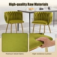 thumbnail image 2 of MOONMISS Dining Chairs Set of 2 with Metal Legs for Kitchen Dinning Room,Olive, 2 of 5