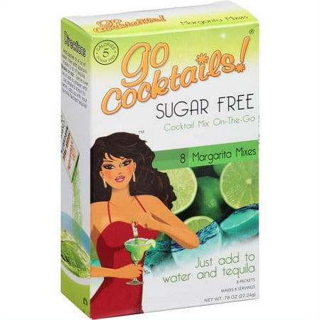 Go Cocktails! Sugar Free Margarita Mix, 0.78 oz, (Pack of 6)
