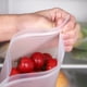 thumbnail image 5 of Bolsas reutilizables para almacenar alimentos, bolsas de EVA para refrigerador, paquete de 1 bolsa transparente sellada para frutas y verduras, herméticas y a prueba de fugas para mantener, 5 of 7