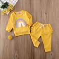 thumbnail image 3 of Rainbow baby sweater + Ruffle Pants Outfits 2Pcs Set Tracksuit 0-3T, 3 of 8