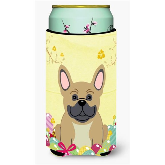 Easter Eggs French Bulldog Cream Tall Boy Beverage Insulator Hugger