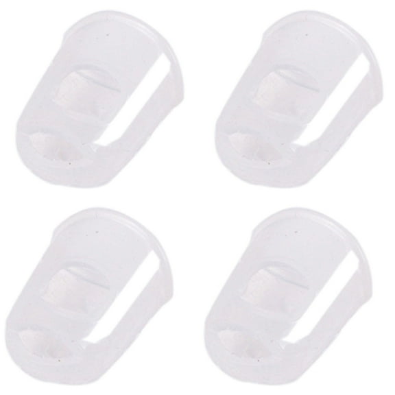 Rubber Finger Tips, 4 Pack Silicone Thumb Fingertip Protector Covers Pads Thimble for Guitar Playing Office Counting Sewing