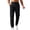 Black -AD04, variant on Sweatpants Men Elastic Waist Straight Leg Gym Track Pants with Elastic Cuffs Athletic Fall Casual Sweats Pants Dark Purple L